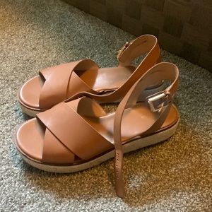 Worn once! MK platform sandal